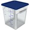 Carlisle 11.13 in. x 11.13 in. x 12.58 in. 18 qt. Squares Polycarbonate Food Storage Container - Clear